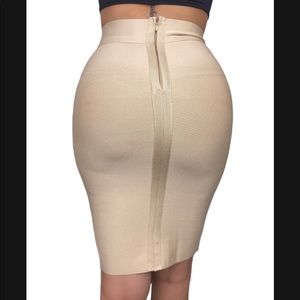 Nude Bandage Skirt